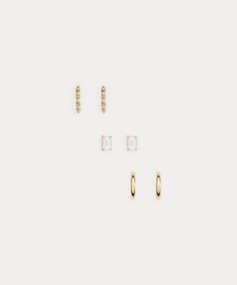＜LAUREN RALPH LAUREN (Women)＞ゴールドプレーテッド　ストーン　＆　フープ　ピアス　セット　ＷＡＬＲＦＳＪＣＫ１２０１７１