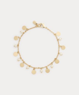 ＜LAUREN RALPH LAUREN (Women)＞ゴールドプレーテッド　フェイクパール　フレックス　ブレスレット　ＷＡＬＲＦＳＪＣＫ３２００９３