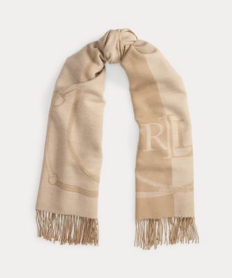 ＜LAUREN RALPH LAUREN (Women)＞ベルティングモチーフ　＆　ロゴ　ジャカード　ラップ　スカーフ　ＷＡＬＲＨＧＳ０Ｊ３２０４３３