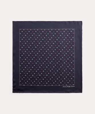 ジオプリント シルク スクエア スカーフ