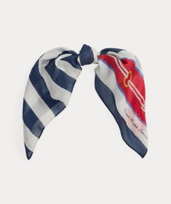 ラルフローレン　ポロベア　クリスマス　シルク　スカーフ　スカーフ　テーブルクロス POLO RALPH LAUREN（ポロ・ラルフローレン） ポロ ラルフローレン
