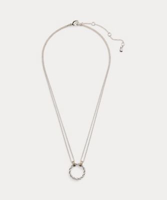 ＜LAUREN RALPH LAUREN (Women)＞ツートーン　プレーテッド　ペンダント　ネックレス　ＷＡＬＲＪＷＬ０Ｋ４２００８２