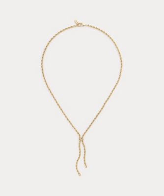 ＜LAUREN RALPH LAUREN (Women)＞ゴールドプレーテッド　ラリアット　ネックレス　ＷＡＬＲＪＷＬ０Ｋ４２００９８