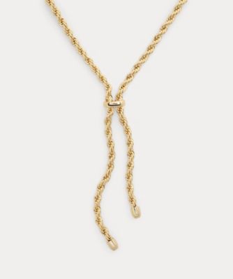 Ralph Lauren ネックレス 【レディースカスタム】 セール】 ゴールドプレーテッド パヴェ ペンダント ネックレス