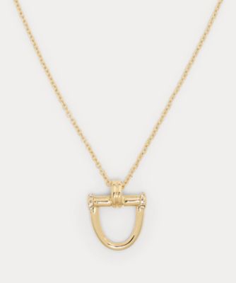 ゴールドプレーテッド ホースビット ペンダント ネックレス