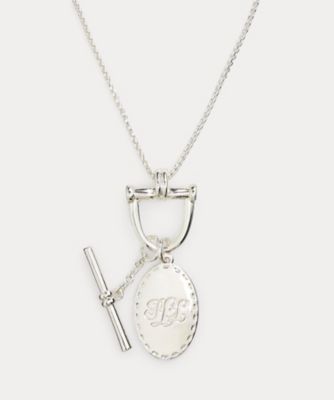 シルバープレーテッド スティラップ ペンダント ネックレス