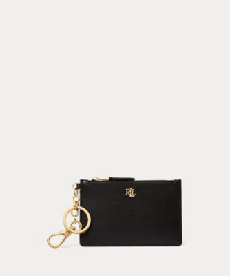 ＜LAUREN RALPH LAUREN (Women)＞レザー　ジップ　カード　ケース