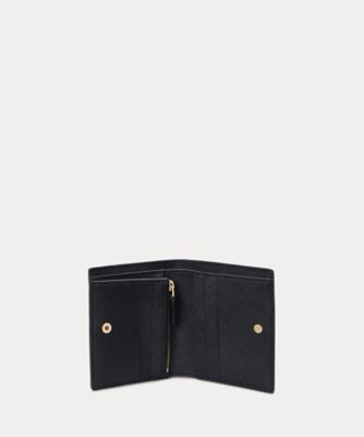 POLO RALPH LAUREN/クロスハッチレザー スナップウォレット クロスハッチ レザー コンパクト ウォレット