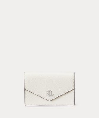 LAUREN RALPH LAUREN (Women)/ローレン ラルフ ローレン クロスハッチ　レザー　スモール　フラップ　カード　ケース　ＷＡＬＲＳＬＧ０Ｇ２２０１８９