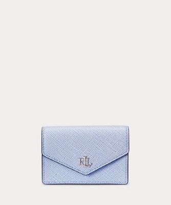 LAUREN RALPH LAUREN (Women)/ローレン ラルフ ローレン クロスハッチ　レザー　スモール　フラップ　カード　ケース　ＷＡＬＲＳＬＧ０Ｇ２２０１９０