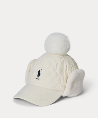 買い保障できる POLO GOLF ロゴ キルテッド ポンポン キャップ メンズウェア