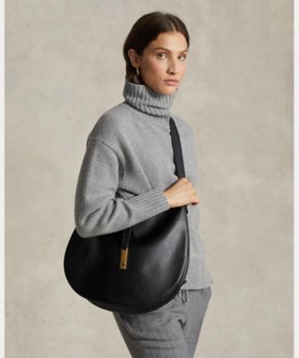 POLO RALPH LAUREN■ラルフローレン RLL ロゴ ラージ バック 新作! Ralph Lauren(ラルフ)レザー RLLロゴ ショルダーバッグ
