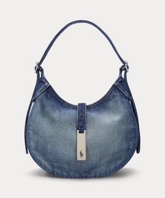 POLO RALPH LAUREN WOMENS (Women)/ポロ ラルフ ローレン Ｐｏｌｏ　ＩＤ　デニム　スモール　ショルダー　バッグ　ＷＡＰＯＢＡＧ０２Ｖ２０１５７