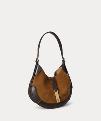 Polo ID スエードレザー スモール ショルダー バッグ