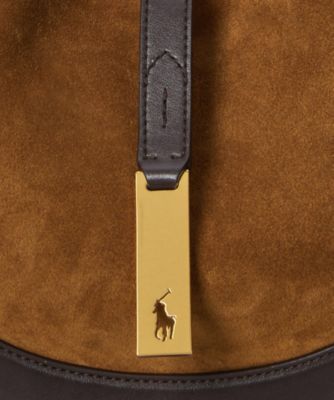 Polo ID スエードレザー スモール ショルダー バッグ