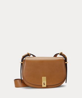 ＜POLO RALPH LAUREN WOMENS (Women)＞Ｐｏｌｏ　ＩＤ　カーフスキン　サドル　バッグ　ＷＡＰＯＢＡＧ０３５２００８９