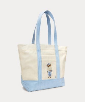 Ｐｏｌｏ　ベア　キャンバス　ミディアム　トート　ＷＡＰＯＢＡＧ０Ｇ６２０４４１