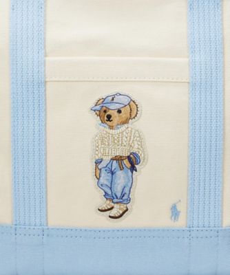 ポロベア　まとめ売り POLO RALPH LAUREN◇ポロベア/トートバッグ/キャンバス/CRM