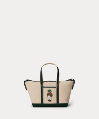 ＜POLO RALPH LAUREN WOMENS (Women)＞Ｐｏｌｏ　ベア　キャンバス　ミニ　ショッパー　トート　ＷＡＰＯＢＡＧ０Ｇ６２０４６０