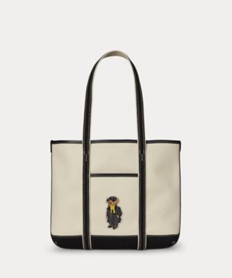 POLO RALPH LAUREN WOMENS (Women)/ポロ ラルフ ローレン Polo ベア キャンバス スモール ショッパー トート WAPOBAG0G620480 250ナチュラル 旅行用かばん・バッグ【三越伊勢丹/公式】