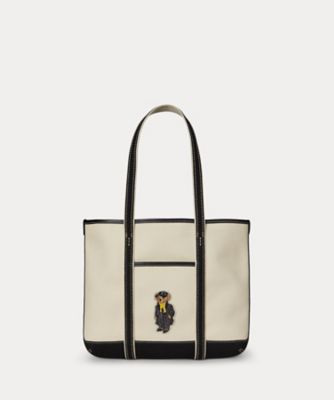 Polo ベア キャンバス スモール ショッパー トート
