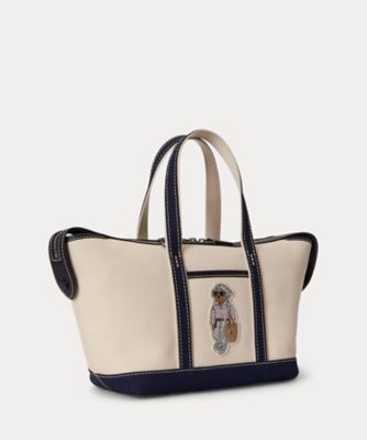 Polo ベア キャンバス ミニ ショッパー トート