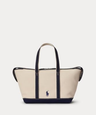 Polo ベア キャンバス ミニ ショッパー トート