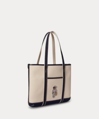 Polo ベア キャンバス スモール ショッパー トート