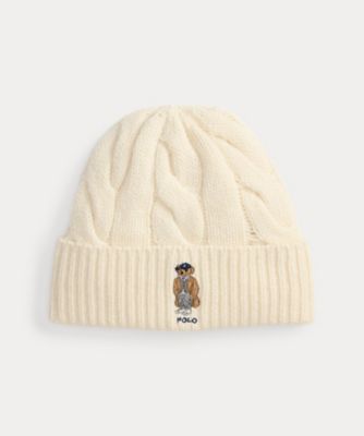 ＜POLO RALPH LAUREN WOMENS (Women)＞Ｐｏｌｏ　ベア　ケーブル　ウールブレンド　ビーニー　ＷＡＰＯＨＧＳ０Ｊ４２０２３６