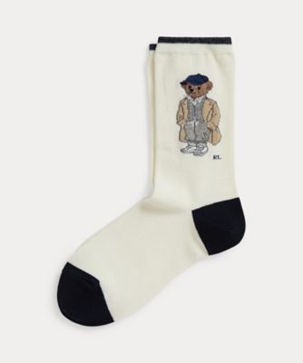 ＜POLO RALPH LAUREN WOMENS (Women)＞Ｐｏｌｏ　ベア　コットンブレンド　クルー　ソックス　ＷＡＰＯＨＯＳ０３４２０３１１