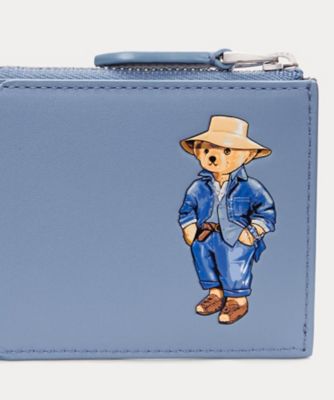 Ｐｏｌｏ　ベア　レザー　ジップ　カード　ケース　ＷＡＰＯＳＬＧ０２３２００５９