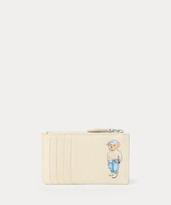 ＜POLO RALPH LAUREN WOMENS (Women)＞Ｐｏｌｏ　ベア　レザー　ジップ　カード　ケース　ＷＡＰＯＳＬＧ０２３２００７３
