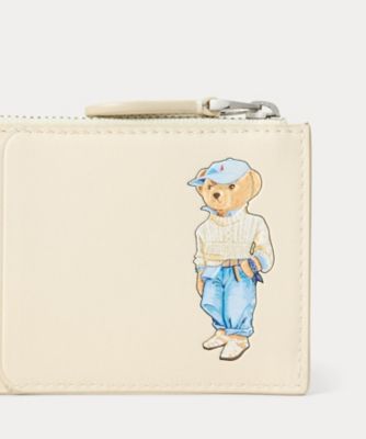 Ｐｏｌｏ　ベア　レザー　ジップ　カード　ケース　ＷＡＰＯＳＬＧ０２３２００７３