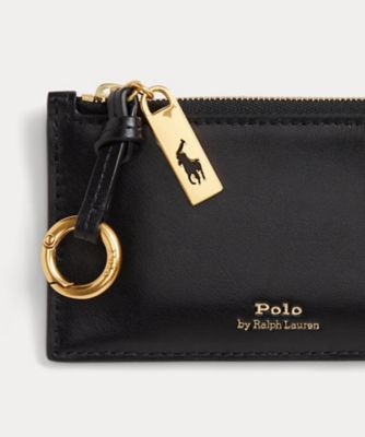 Polo ID レザー ジップ カード ケース