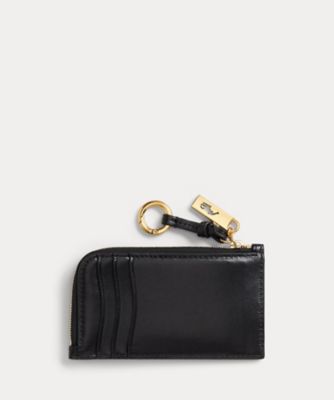 Polo ID レザー ジップ カード ケース