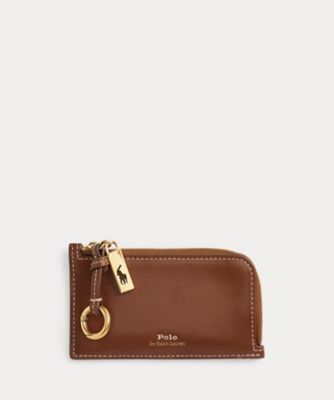 ＜POLO RALPH LAUREN WOMENS (Women)＞Ｐｏｌｏ　ＩＤ　レザー　ジップ　カード　ケース　ＷＡＰＯＳＬＧ０２３２００９８