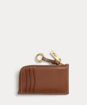 Polo ID レザー ジップ カード ケース