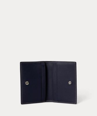 Polo ベア レザー フラップ カード ケース