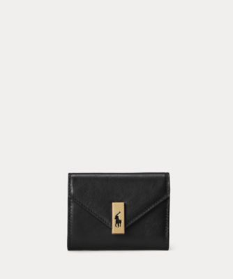 ＜POLO RALPH LAUREN WOMENS (Women)＞Ｐｏｌｏ　ＩＤ　レザー　フォールドオーバー　カード　ケース　ＷＡＰＯＳＬＧ０Ｇ２２００６６