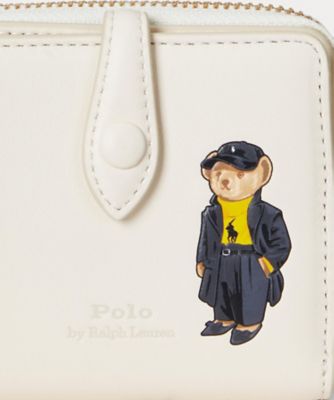 Polo ベア レザー コンパクト ウォレット