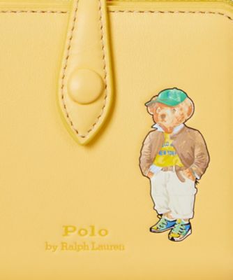 Polo ベア レザー コンパクト ウォレット