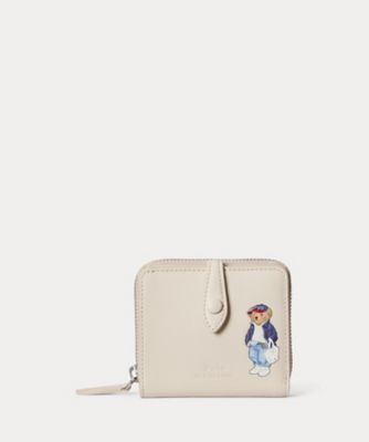 ＜POLO RALPH LAUREN WOMENS (Women)＞Ｐｏｌｏ　ベア　レザー　コンパクト　ウォレット　ＷＡＰＯＳＬＧ０Ｇ２２０１２３