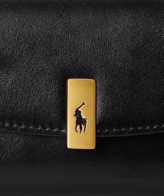Polo ID レザー コンパクト ウォレット