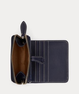 Polo ベア レザー コンパクト ウォレット