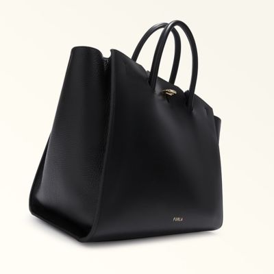 中古 FURLA GENESI トートバッグL ブラック スカーフ付 - メルカリ
