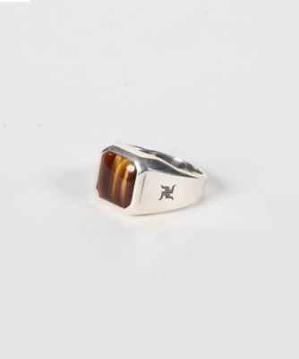 ＜三越伊勢丹/公式＞ WACKO MARIA (Men)/ワコマリア リング TIGER'S EYE SIGNET RING（TYPE-2）WMGP-RG07 SILVER 指輪【三越伊勢丹/公式】