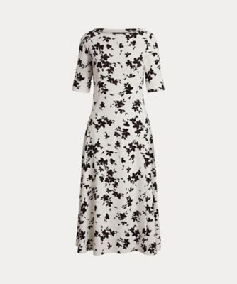＜LAUREN RALPH LAUREN (Women)＞フローラル　ストレッチ　コットン　ミディ　ドレス　ＷＭＬＤＤＲＳＳ５０２００３３