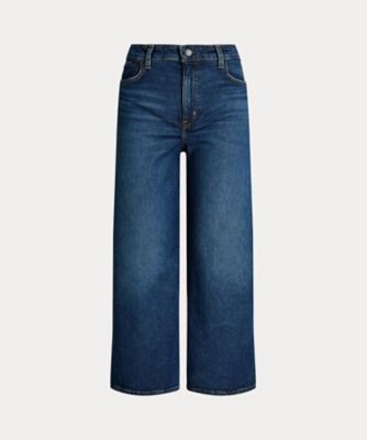 ＜LAUREN RALPH LAUREN (Women)＞ハイライズ　ワイドレッグ　クロップド　ジーンズ　ＷＭＬＲＤＮＭＳ０９２０１６５