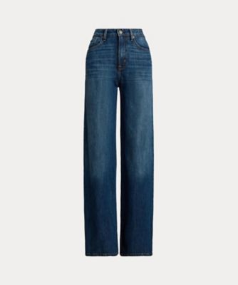 LAUREN RALPH LAUREN (Women)/ローレン ラルフ ローレン ハイライズ ワイドレッグ ジーンズ WMLRDNMS0920183 410ネイビー パンツ・ズボン【三越伊勢丹/公式】