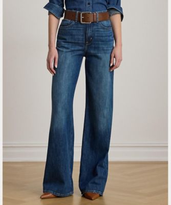 ハイライズ ワイドレッグ ジーンズ